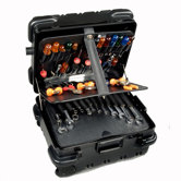 "Military-Ready" Mechanical Hinged Tool Case: 9" H x 18" W x 15" D