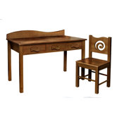 Chocolate Kids' 2 Piece Table and Chair Set