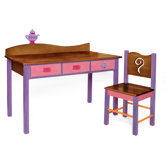 Little Girl Tea Set Kids' 2 Piece Table and Chair Set
