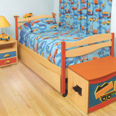 Boys Like Trucks Panel Bedroom Collection