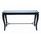 Dania Glass Top Console Table