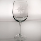 Compass Rose Large Wine Glass (Set of 4)