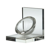 Crystal Sphere Bookend Set (Set of 2)