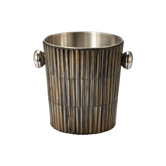 Burnt Horn Dowel Ice Bucket