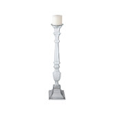 Tall Glass Knight Pillar Holder