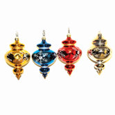 Shatterproof Snowflake Finial Ornament Set