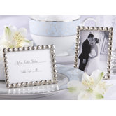 ''Silver Pearls'' Mini Photo Frame
