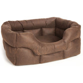 Machine Washable Heavy Duty Faux Leather Softee Dog Bed