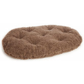 Machine Washable Oval Sherpa Fleece Dog Cushion Pad