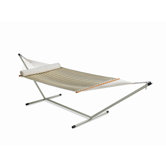 Large Quilted Fabric Hammock with Stand