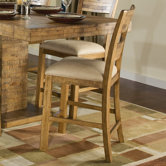 Latitude Ladder Back Pub Chair in Distressed Natural Pine