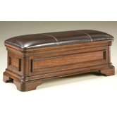Heritage Court Wooden Storage Bench