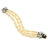 Pearl and Crystal Clusters Bracelet