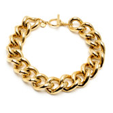 Classic Gold 24K Gold Plated Chain Link Necklace