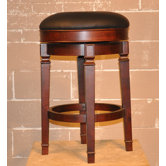 Burnished Cherry Princeton Backless Barstool