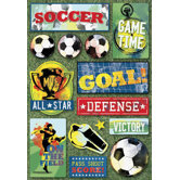 Cardstock Stickers Soccer All-Star