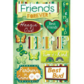 Cardstock Stickers Friends Forever