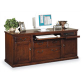 Huntington Club 69" W Storage Credenza with Hutch