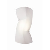 Petite Theatre One Light Wall Sconce with White Diffuser