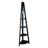 5 Shelf Corner Ladder Bookcase