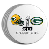 2011 NFL Super Bowl Championship 4-pack Coaster Set