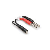3.5mm TRSF to Dual 0.25" TSM Stereo Breakout Cable