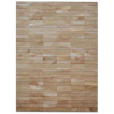 Patchwork Cowhide St. Etienne Wheat Rug