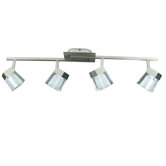 Ice 4 Light Track Light in Steel Blank