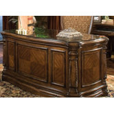 Windsor Court Executive Desk with Glass Top
