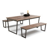 Porto 3 Piece Dining Set