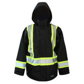 Professional 300D Trilobal Rip Stop Fire Resistant Jacket with Hood