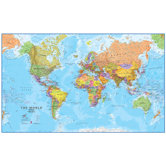 World MegaMap 1:20 Laminated Wall Map
