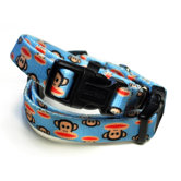 Paul Frank Signature Julius Pale Blue Dog Collar