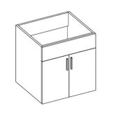 Daytona 23" Wall Mount Bathroom Vanity Set