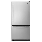 Spill-Catcher Shelves Bottom-Freezer Refrigerator