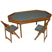 72" Deluxe Oak Folding Game Table