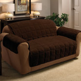 Plush Loveseat Cover