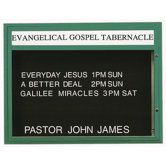 Single Sided Illuminated Community Board