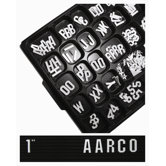 Universal Single Tab Gothic Typeface Changeable Letters (330 characters per set)