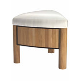 Bronzewood Fabric Low Stool