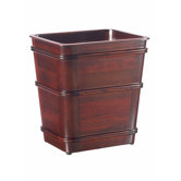 Classic Mahogany Waste Basket