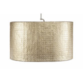 Selene 1 Light Oval Drum Pendant