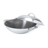 Elite 6.35 Quart Covered Wok with Two Side Handle