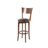 Archer Swivel Bar Height Barstool in Brown