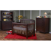 Gala Convertible Crib Set in Mocacchino