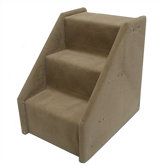 Bear's Stairs Three-Step Mini Value Line Pet Stairs in Beige