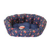 Ditsy Floral Dog Bed in Red