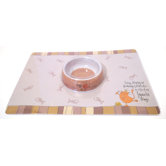 Born To Shop Cat Bowl and Feeding Mat Set