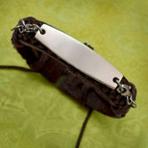 Leather and Stainless Bracelet
