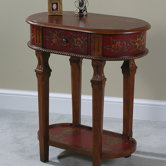Crimson End Table
